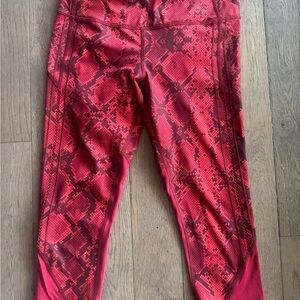 Lululemon Athletica Red Leggings